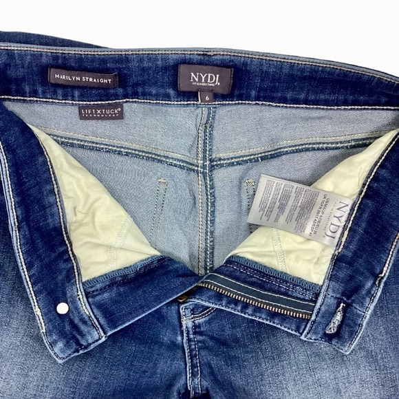 NYDJ Marilyn Hip Zip Straight Leg Jeans - Picture 8 of 11